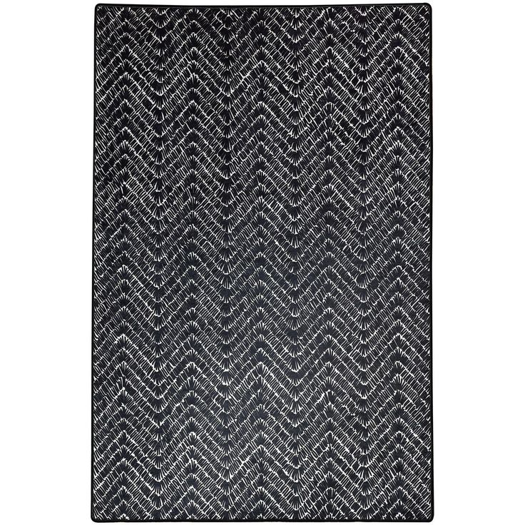 Käytävämatto Linento Tessuto, 100x300cm, mustavalkoinen