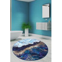 Pyöreä matto Linento Ocean, Ø100cm, sininen