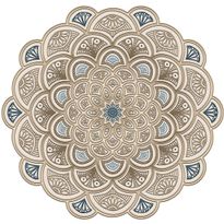 Pyöreä matto Linento Aln600156, Ø100cm, kerma