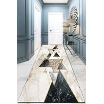 Käytävämatto Linento Pyramid Dot Base, 80x300cm, beige