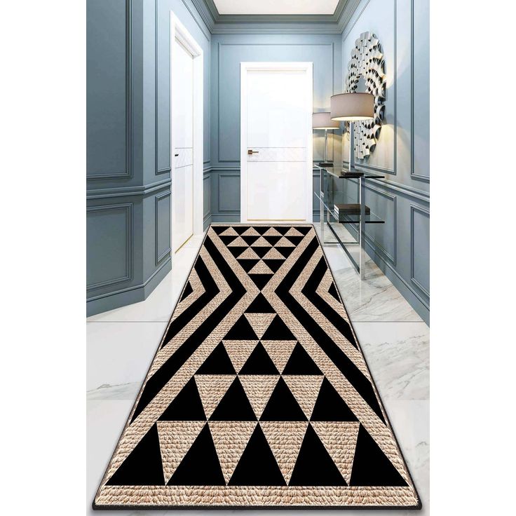 Käytävämatto Linento Pull beige/musta, eri kokoja