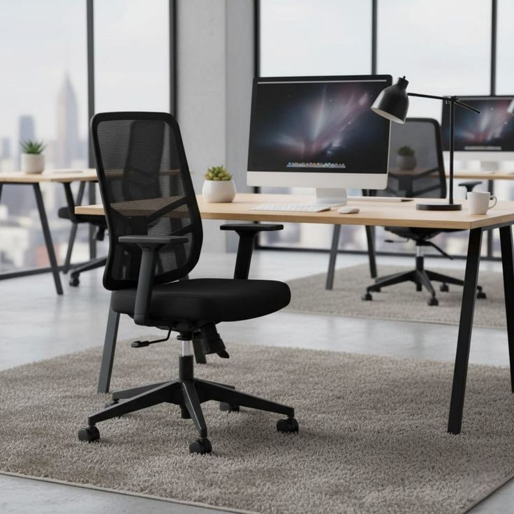 Työtuoli Linento Furniture Leto 108, 2kpl, musta