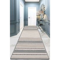 Käytävämatto Linento Randing, beige/harmaa, eri kokoja