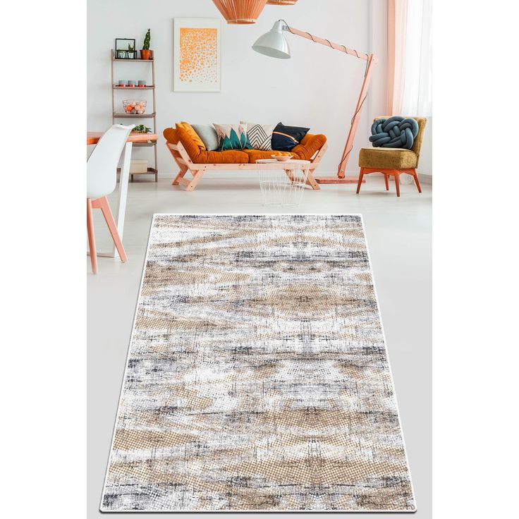 Käytävämatto Linento Incierto, beige, eri kokoja