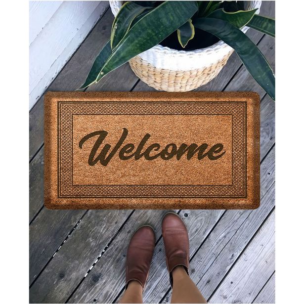 Kynnysmatto Linento Welcome 65x45cm ruskea