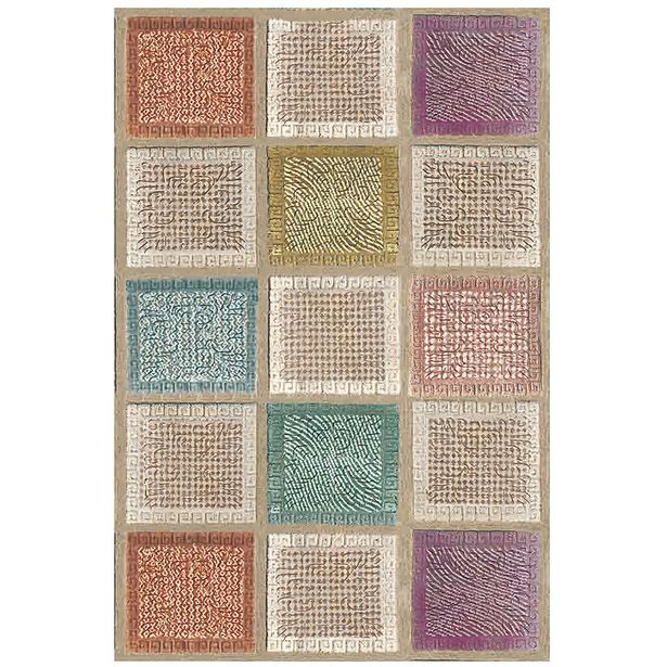 Matto Linento Wookece Tetris beige/ruskea, eri kokoja