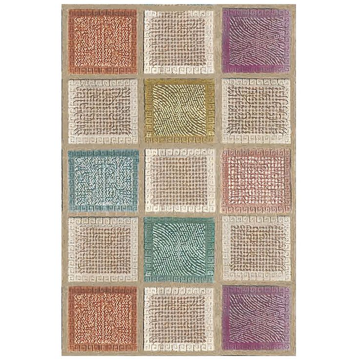 Matto Linento Wookece Tetris beige/ruskea, eri kokoja