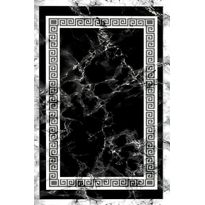 Kynnysmatto Linento Wookece247, 50x80cm, mustavalkoinen