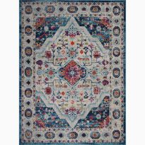 Käytävämatto Linento Vintage 7657 100x300cm sininen/monivärinen