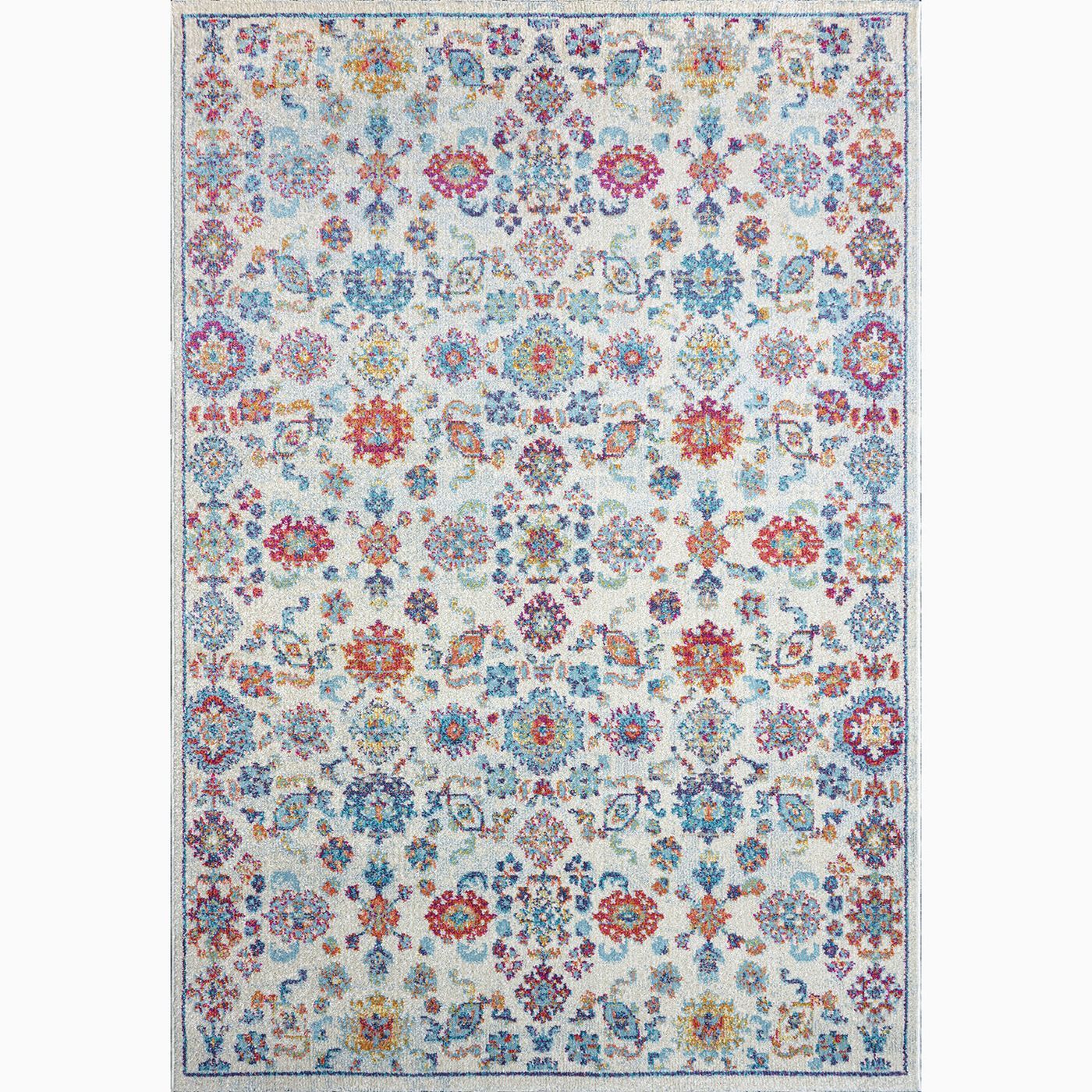 Matto Linento Vintage kukka 160x230cm sininen/valkoinen