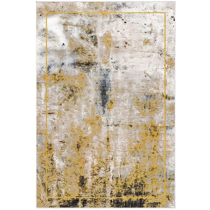 Käytävämatto Linento M12271, 80x120cm, sinapinkeltainen