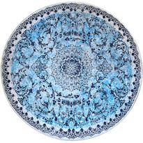 Pyöreä matto Linento Raiya Cap, 80x80cm, sininen