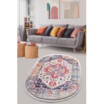 Matto Linento Paix Oval, 120x150cm, punainen