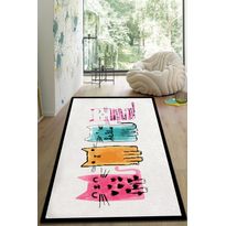Lastenhuoneen matto Linento Baby Cats, 80x150cm, monivärinen