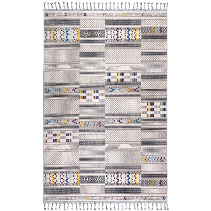 Matto Linento Laila, 115x180cm, harmaa