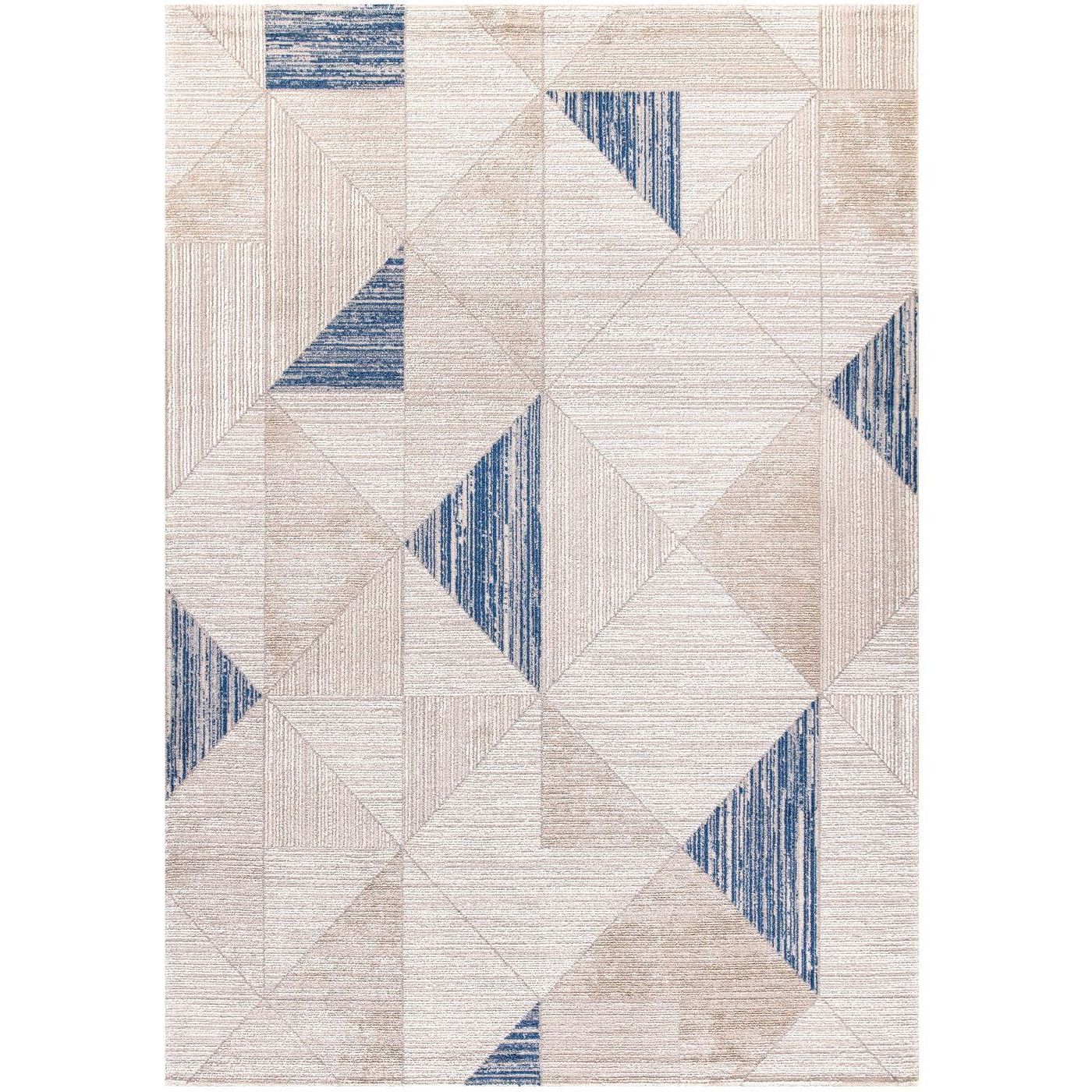 Matto Linento Mila, 120x180cm, beige/sininen