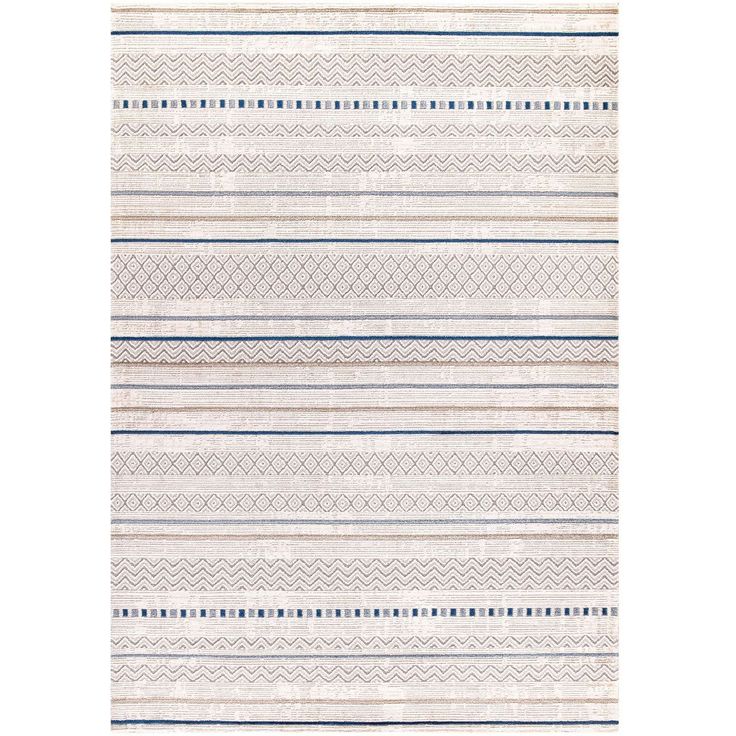 Matto Linento Capri, beige/sininen, eri kokoja