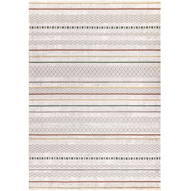 Matto Linento Capri, beige/punainen, eri kokoja
