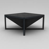 Sohvapöytä Linento Furniture Niger, 75x75cm, musta