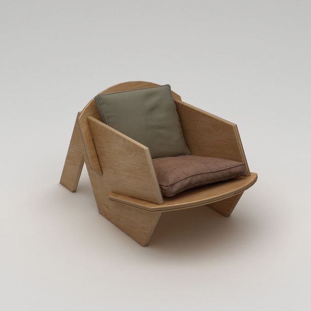 Nojatuoli Linento Furniture Bird, ruskea