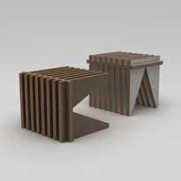 Jakkara Linento Furniture Sella, 51x40cm, tummanruskea