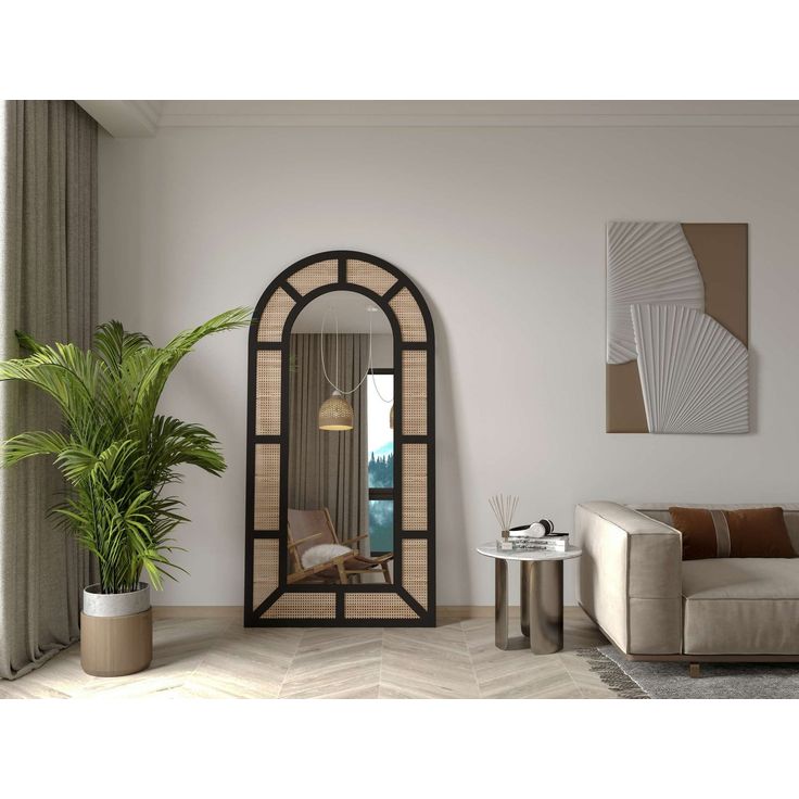 Kaaripeili Linento Furniture Latice, 90x180cm, musta
