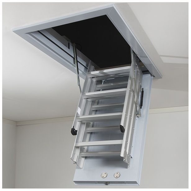 Ullakkoporras LUX A5220, 606x1136mm, alumiini, eri kokoja