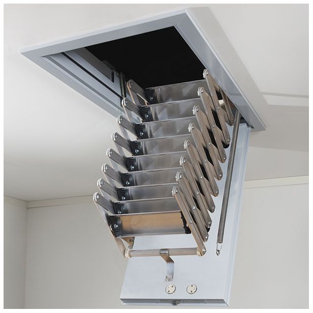 Ullakkoportaan luukku LUX PROFFS-SAX, 636x836mm, kehys max. 3400mm