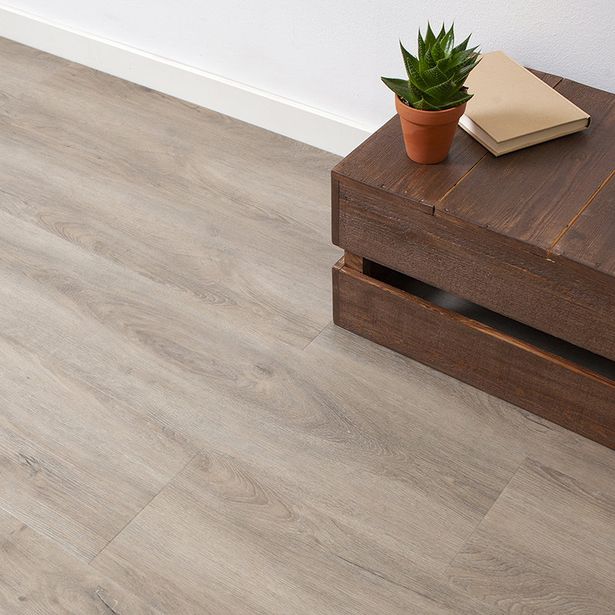 Vinyylilattia Lektar Indoor 33 SPC PV3404, harmaanruskea