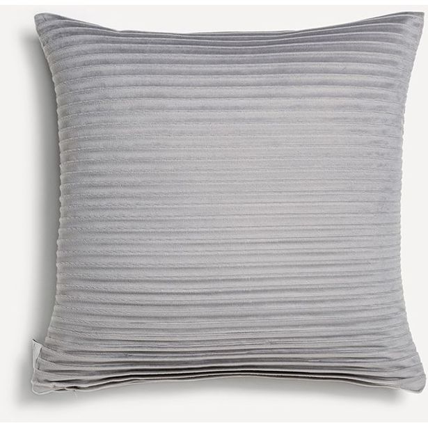 Samettityyny Lennol Cooper, 45x45cm, harmaa