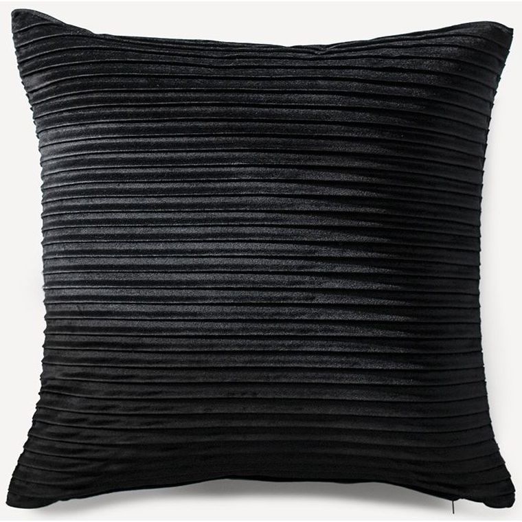 Samettityyny Lennol Cooper, 45x45cm, musta
