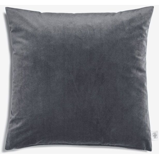 Samettityyny Lennol Adria, 45x45cm, harmaa