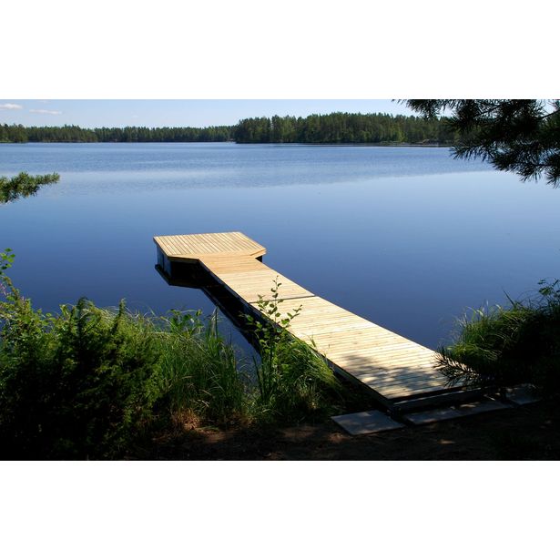 Laituri Luoman Lumme LCX-1-6-6, 2.3x11.6m + ponttonit