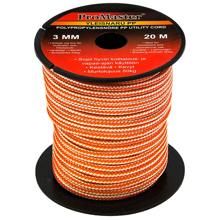 Yleisnaru ProMaster PP, 3 mm x 20 m oranssi