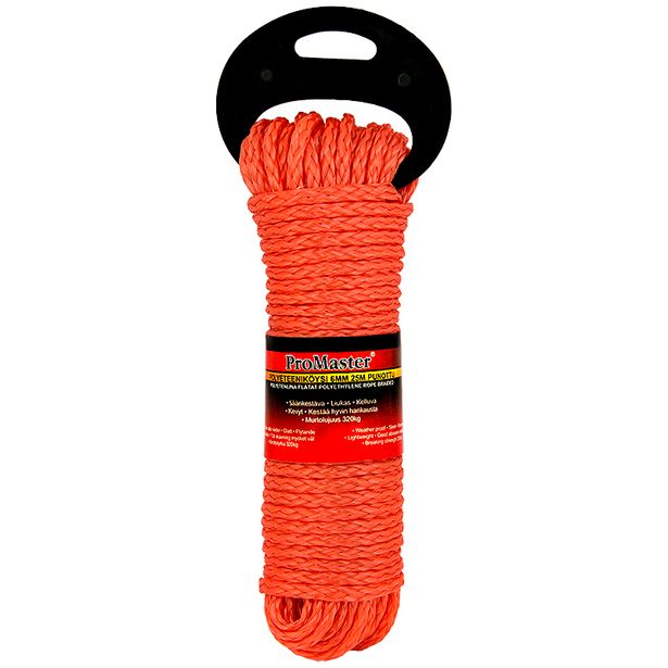Köysi ProMaster PE 6 mm, punottu 25 m