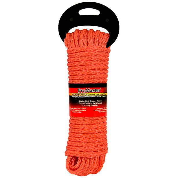 Köysi ProMaster PE 8 mm, punottu 20 m