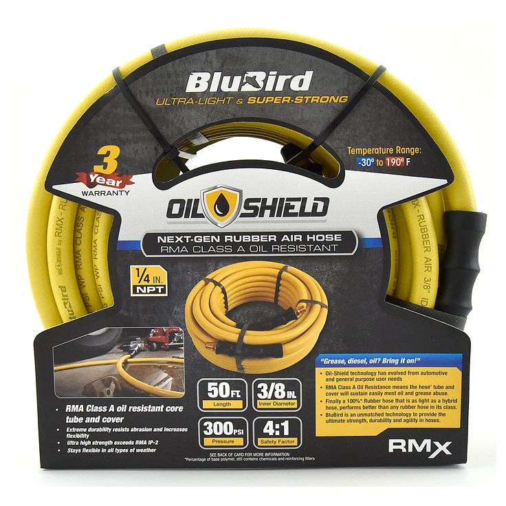 Paineilmaletku BluBird OilShield 15 m, 3/8&quot