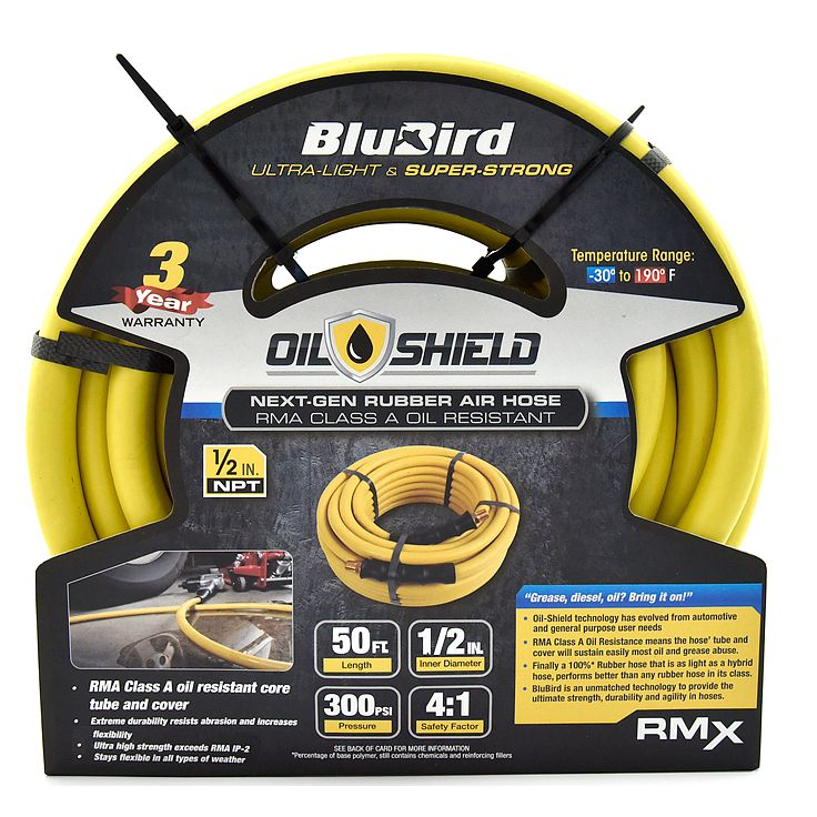 Paineilmaletku BluBird OilShield 15 m, 1/2&quot