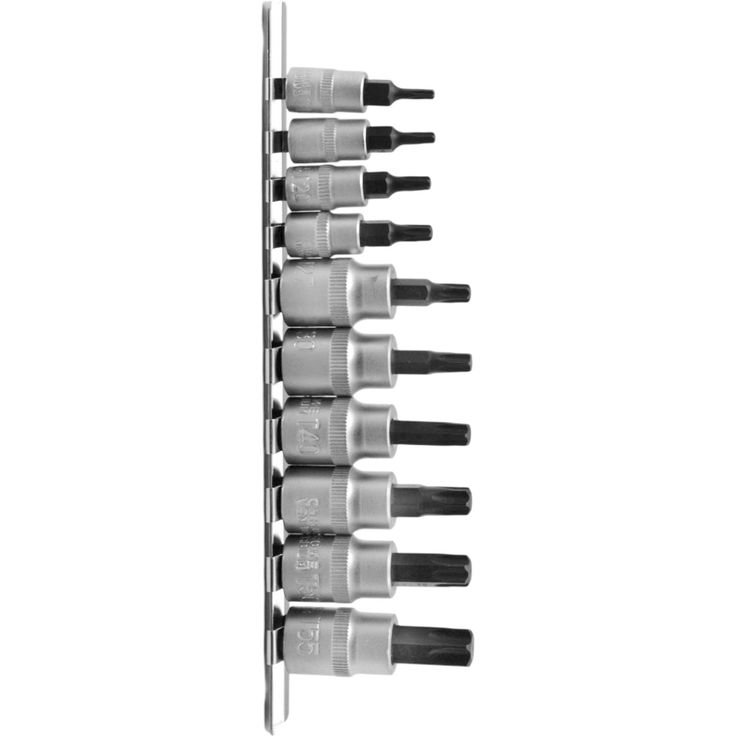 Torx-kärkihylsysarja Amrox, 1/4" ja 3/8", 10-os.