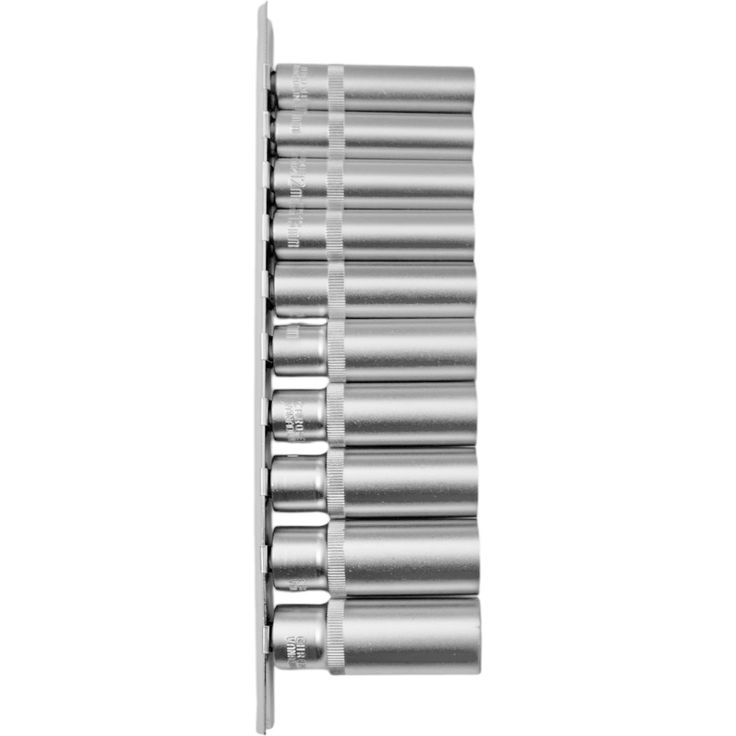 Pitkä hylsysarja Amrox, 3/8", 10-os.