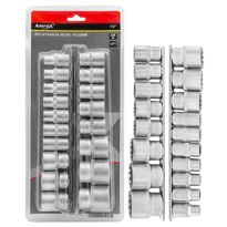 Hylsysarja Amrox, 1/2&quot;, 12PT, 10-32mm, 18-os.