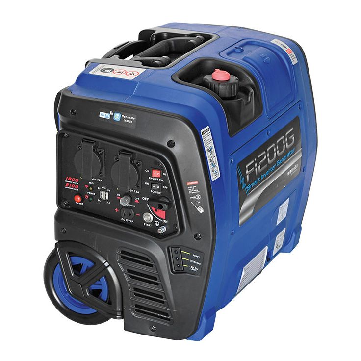 Aggregaatti Wameta FI200G Super Silent, sähkökäynnistys, 2.1kVA