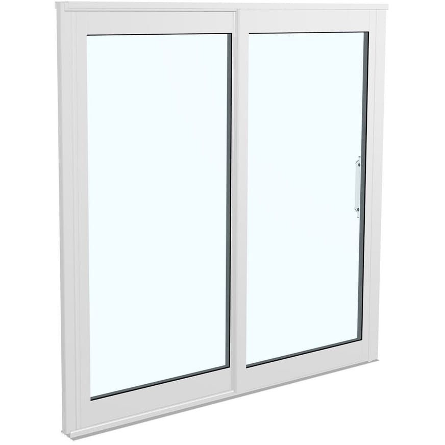 Terassin liukulasi-ikkuna Landskap Robust, 2 lasia, 2 osaa, 1950 mm, valkoinen