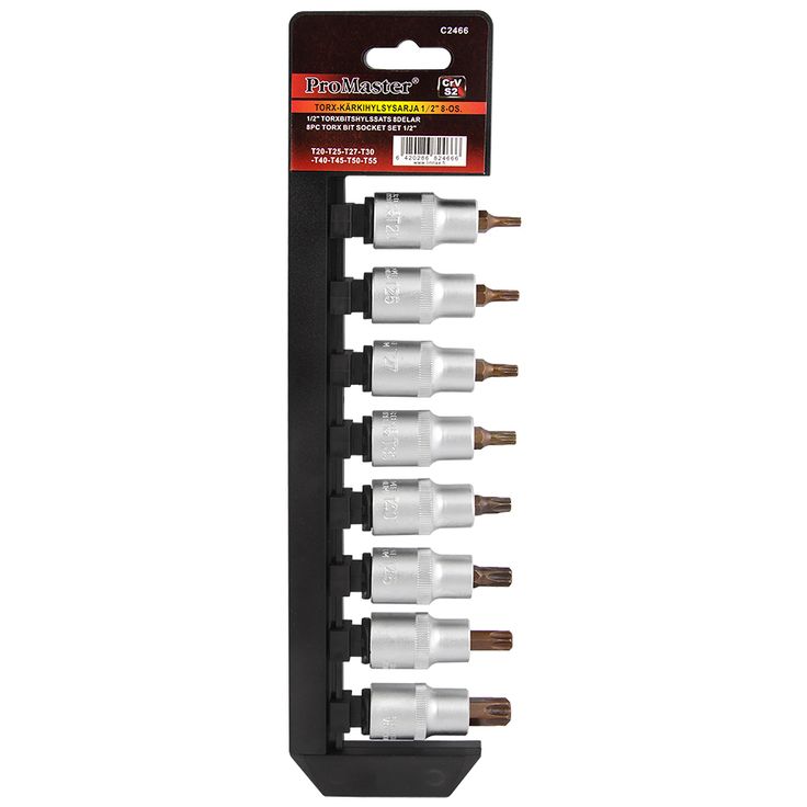 TORX-kärkihylsysarja, 1/2