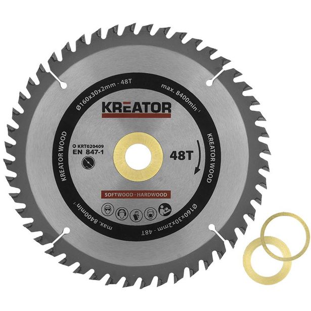 Sirkkelinterä Kreator, 165mm/24t