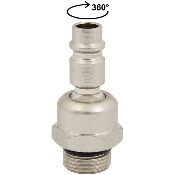 Nivelliitin ProMaster, 3/8", ulkokierteellä, 360 astetta