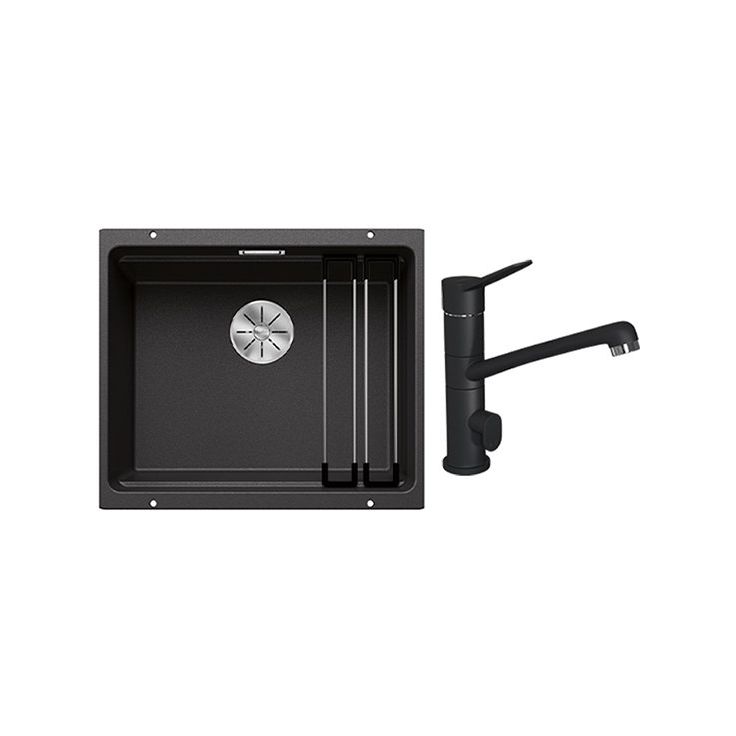 Keittiöallas Blanco Etagon 500-U + keittiöhana Lapetek Lina-A antr. 440x540mm