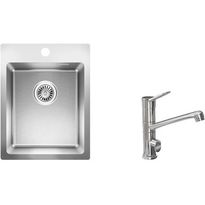 Keittiöallas Lapetek Luna-X 340-IFA 505x505mm rst + keittiöhana Lapetek Lina-A, APK-venttiili, kromi