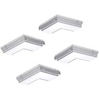Kulmapalat Limente LED-Slim 90°, 4 kpl, 3000 K (2 x oikea, 2 x vasen)