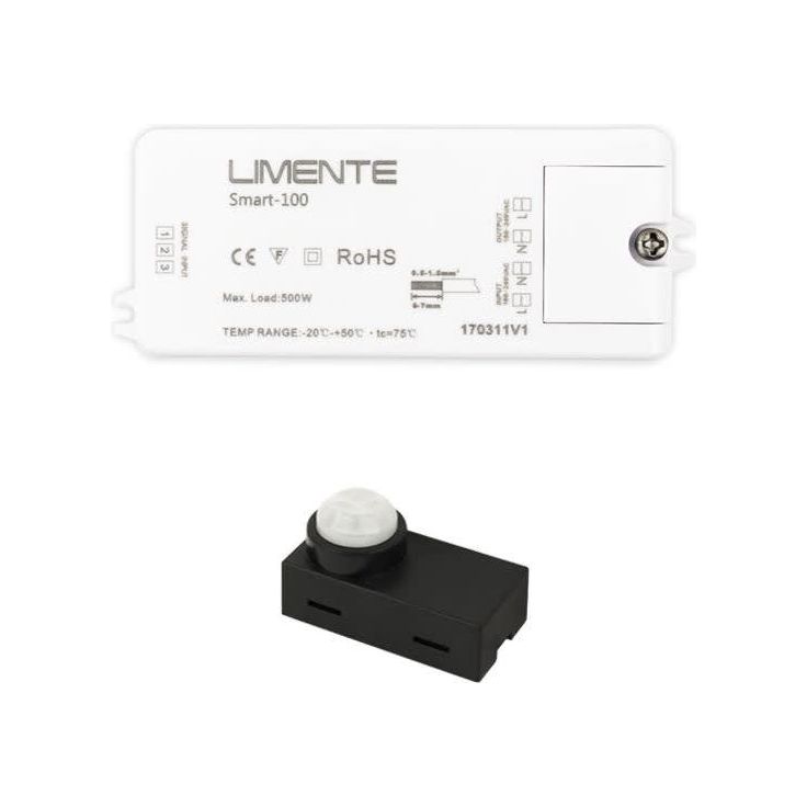 Liiketunnistin Limente Smart 110, PIR valaistuksen ohjain, 4kpl